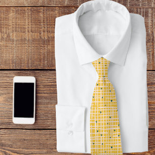 Yellow Heart Neck Tie