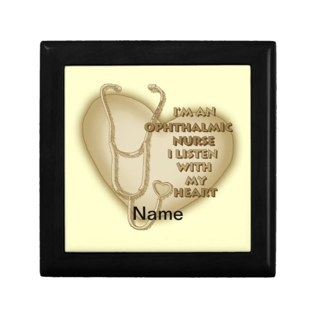 Yellow Heart Ophthalmic Nurse Gift Box (Front)