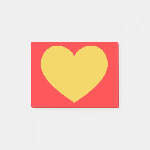 Yellow Heart Post_it Notes