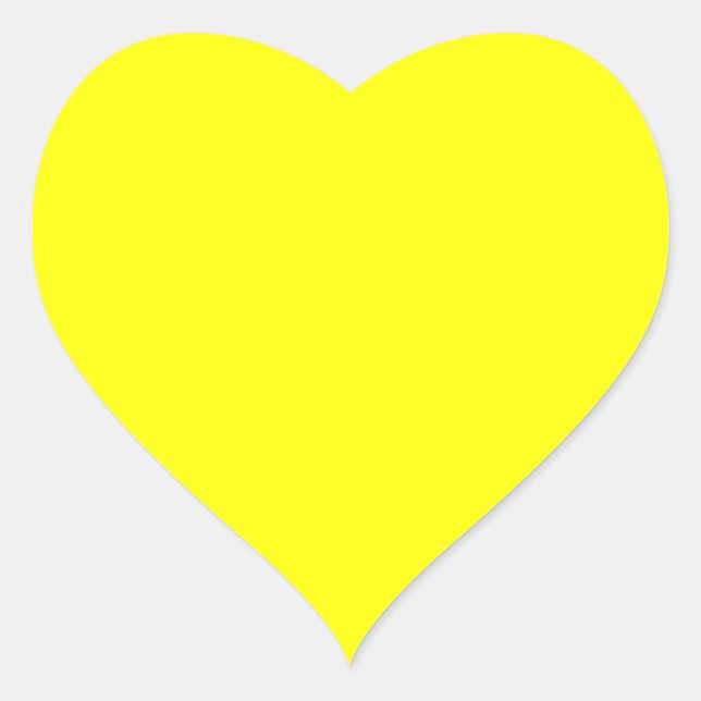 Yellow Heart Sticker (Front)