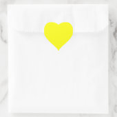 Yellow Heart Sticker (Bag)