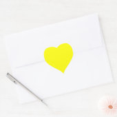 Yellow Heart Sticker (Envelope)
