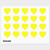 Yellow Heart Sticker (Sheet)