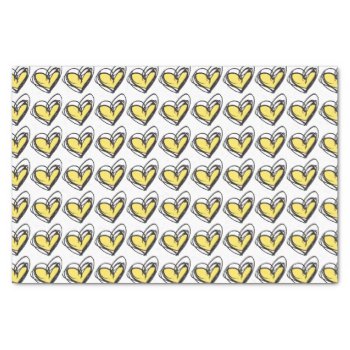 Yellow Heart Tissue Paper — Trendy & Elegant by AteliersBOHO at Zazzle