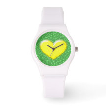 Yellow heart watch