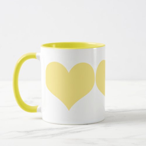 Yellow Hearts Mug