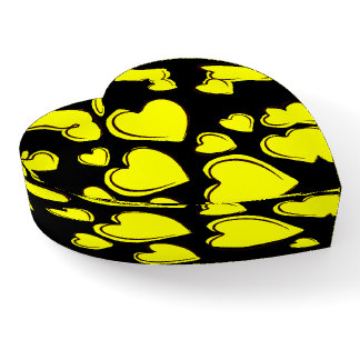 Yellow Hearts  Paperweight