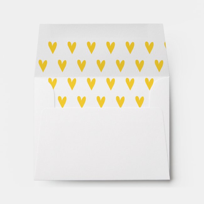 Yellow Hearts Pattern