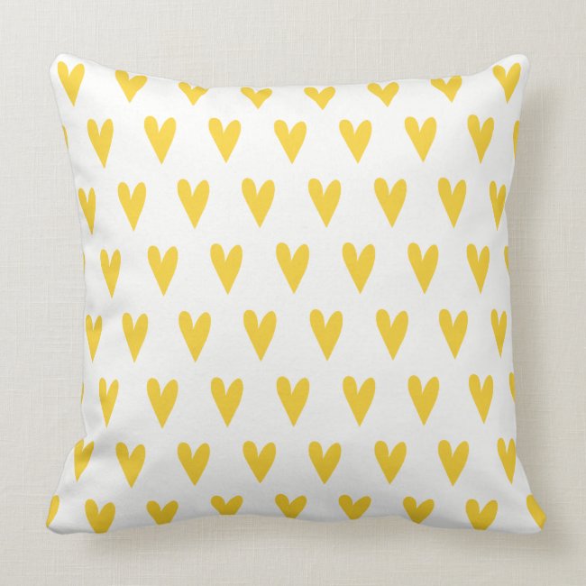 Yellow Hearts Pattern