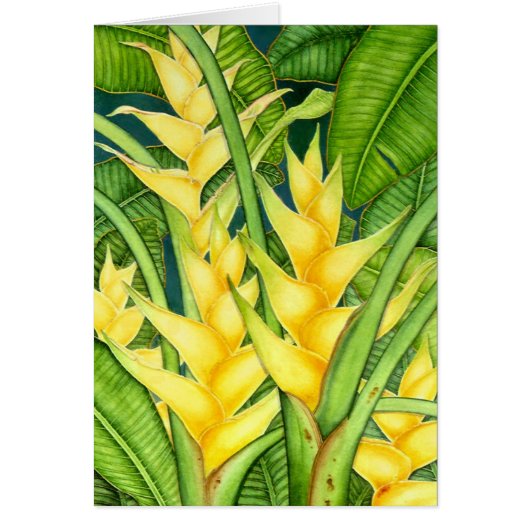 Yellow Heleconia Cards (Front)