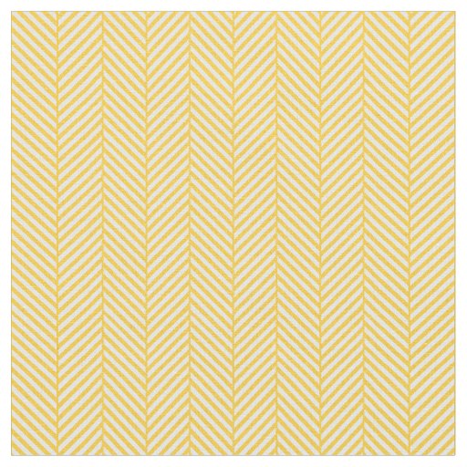 Yellow Herringbone Fabric Zazzle