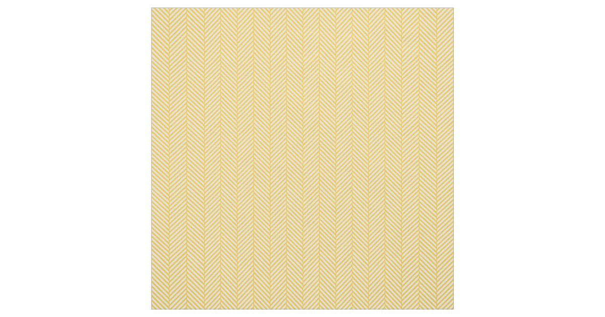 Yellow Herringbone Fabric Zazzle