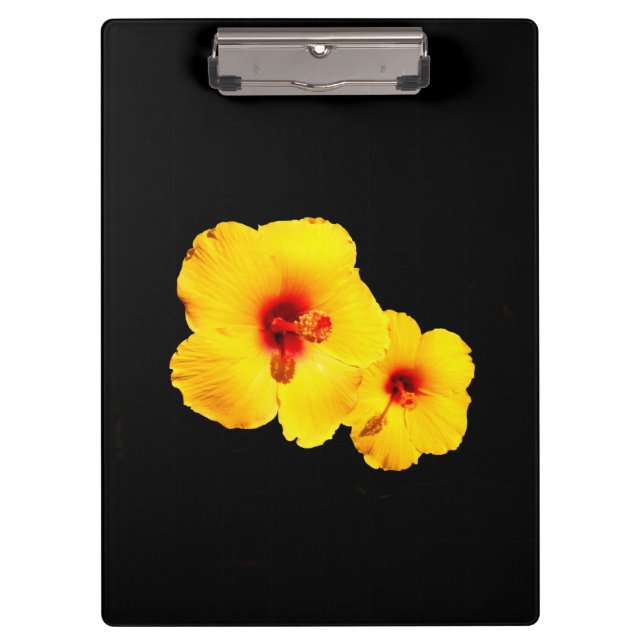 Yellow Hibiscus Clipboard (Front)