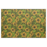 Yellow hibiscus fabric