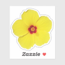 Yellow Hibiscus Flower Art