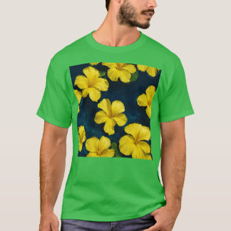 Yellow Hibiscus Flower Floating in Water TShirt
