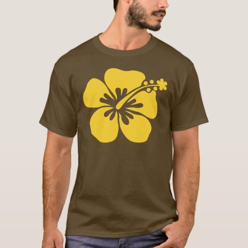 yellow hibiscus flower T_Shirt