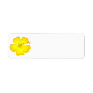 yellow_hibiscus_hawaii state yellow flower flower label