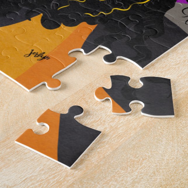 Yellow Hibiscus Jigsaw Puzzle (Side)