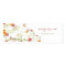 Yellow Hibiscus Swirls & Swallows Wedding Gift Tag