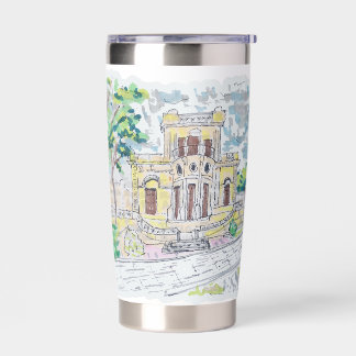 Yellow Historic Villa Insulated Tumbler