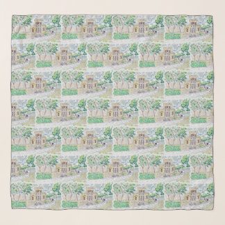 Yellow Historic Villa Scarf