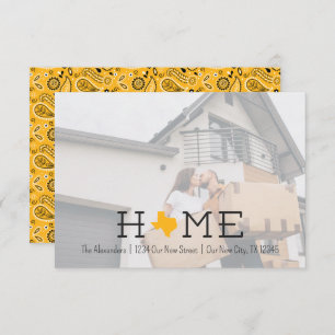 Yellow HOME Texas Moving Announcement