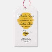 Yellow Honey Bee Baby Shower Thank You Tags