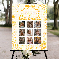 Yellow Honey Bee How Old Was The Bride Sign