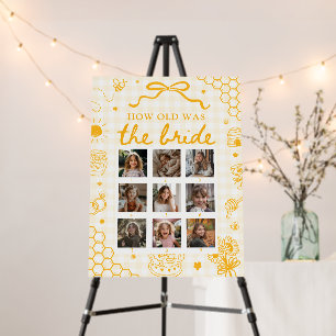 Yellow Honey Bee How Old Was The Bride Sign