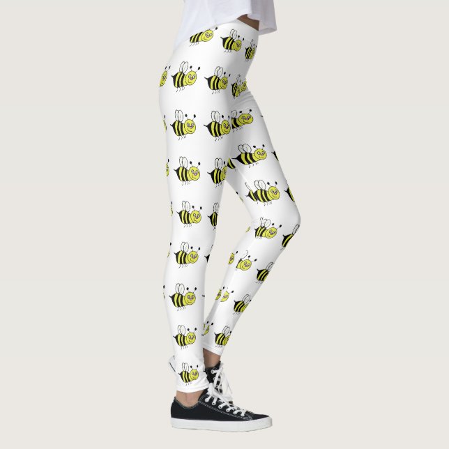 Yellow Honey Bee Leggings (Right)