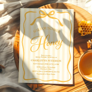Yellow Honey Bridal Shower Invitation