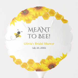 Yellow Honeycomb Meant to Bee Bridal Shower  Balloon