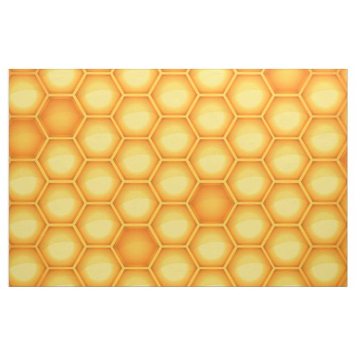Yellow Honeycomb Pattern Fabric