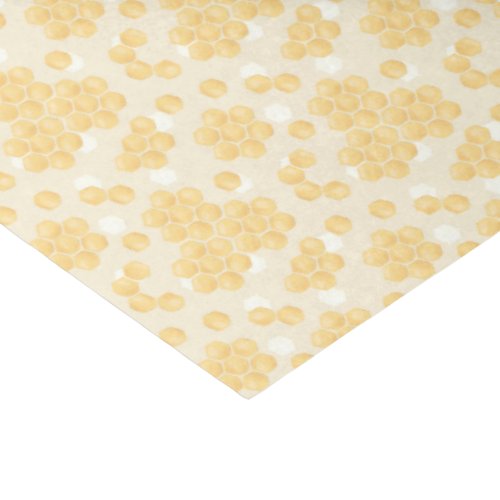 Yellow Honeycomb Pattern Tissue Paper