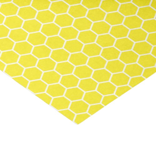 Yellow Honeycomb Tissue Paper