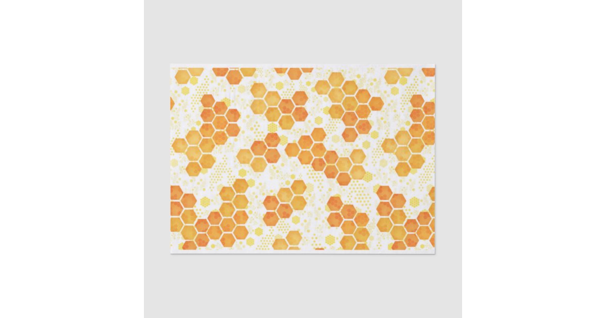 Yellow Honeycomb Tissue Paper | Zazzle