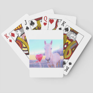 Yellow Horse and Red Heart Poker Cards