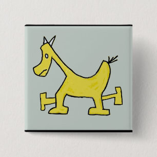 Yellow Horse Button