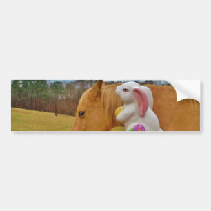 Yellow Horse, Spring Rabbit Bumper Sticker