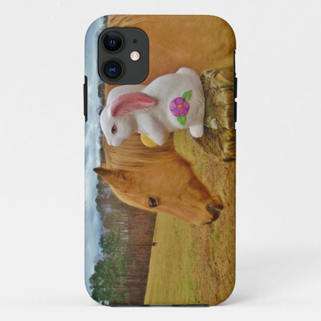 Yellow Horse, Spring Rabbit Case-Mate iPhone Case (Back)
