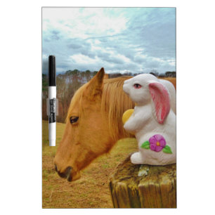 Yellow Horse, Spring Rabbit Dry-Erase Board