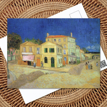 Yellow House Arles France Vincent Van Gogh Postcard by mangomoonstudio at Zazzle