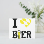 yellow I love Bier icon (Standing Front)