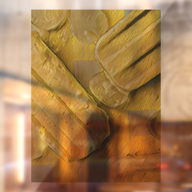 Yellow ice cream cone popsicle window cling (Sheet 2)