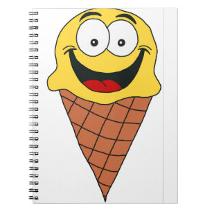 Yellow Ice Cream Notebook