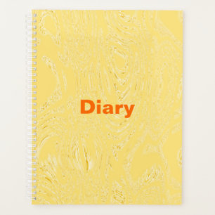 Yellow Ice Diary Spiral Notebook