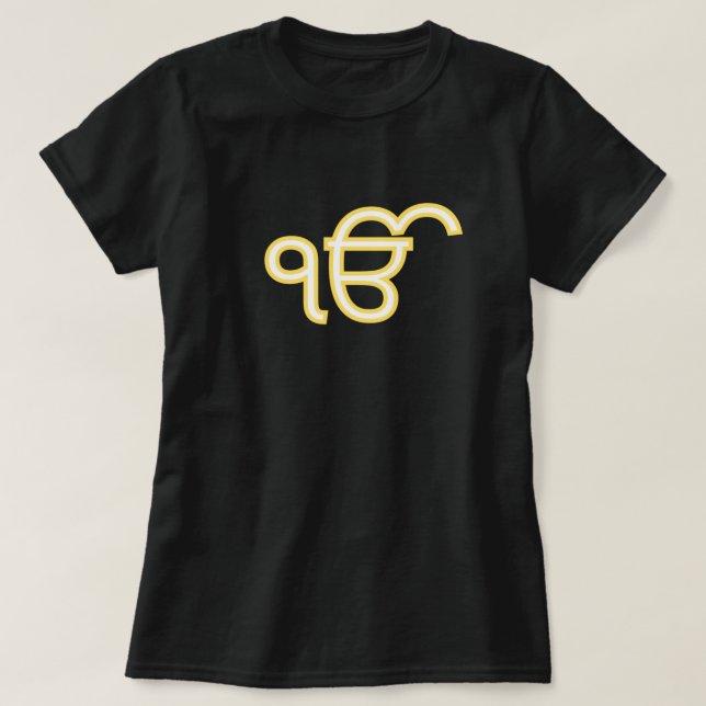 Yellow Ik Onkar T-Shirt (Design Front)