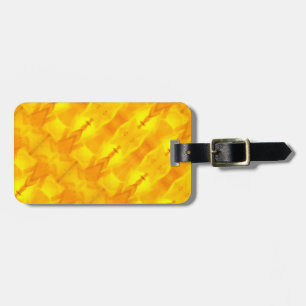 Yellow Ikat Also  Luggage Tag