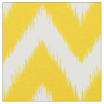 Yellow Ikat Chevron Fabric